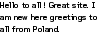 Hello From Poland To All People